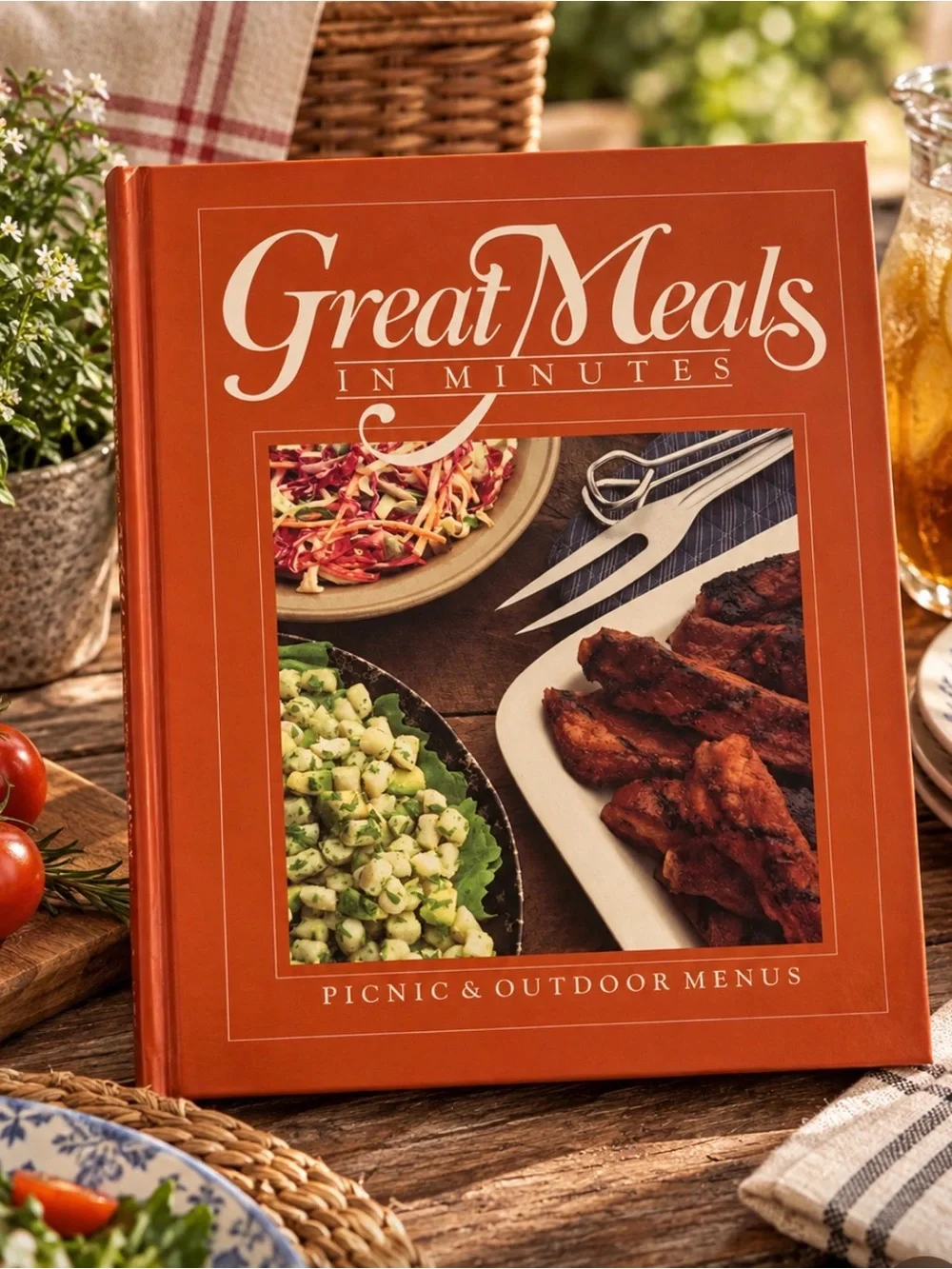 Great Meals in Minutes Cookbook Picnic and Outdoor Menus Hardcover Time Life
